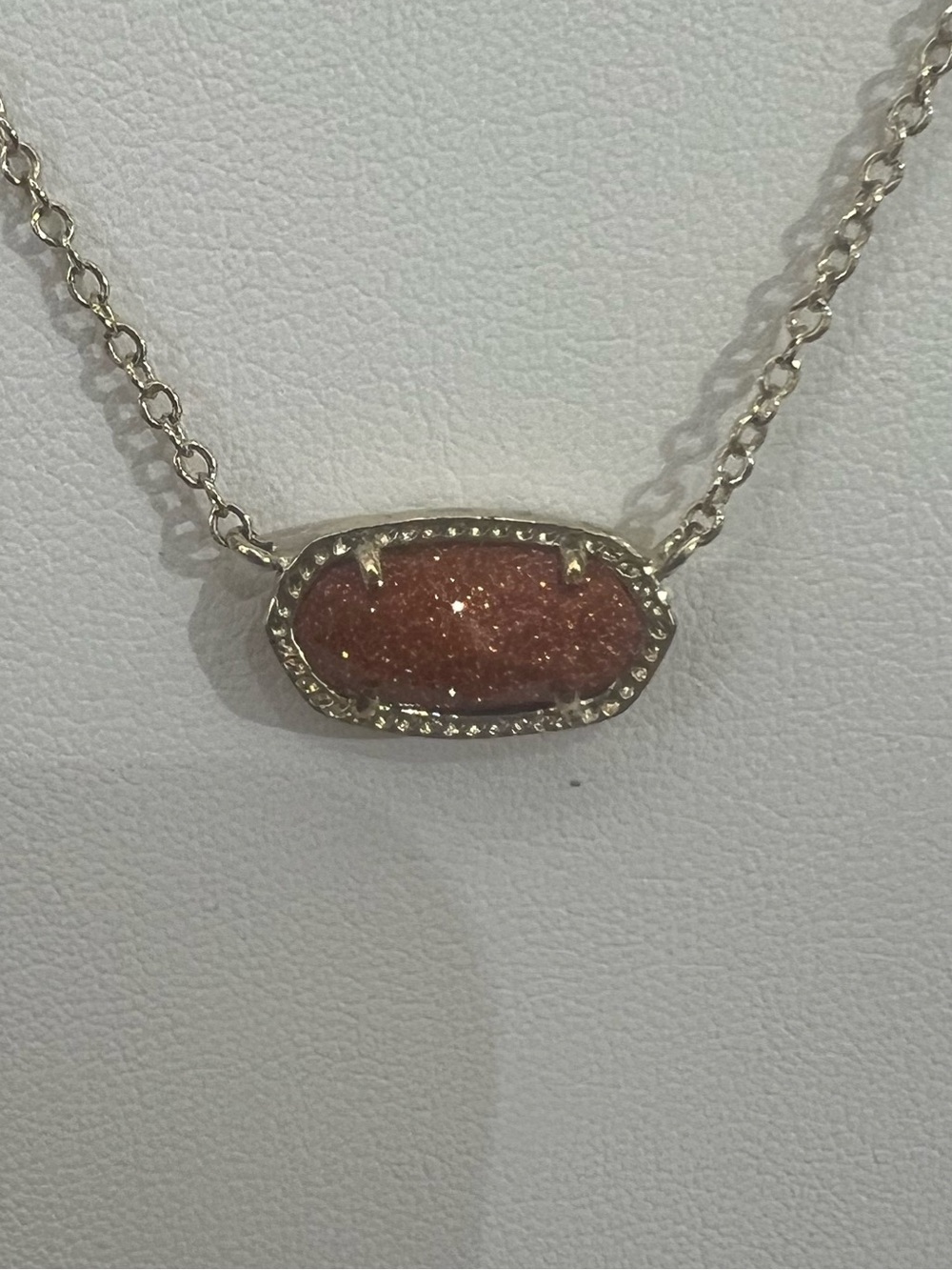 Kendra Scott Elisa Orange Gold Tone Necklace - Picture 4 of 4